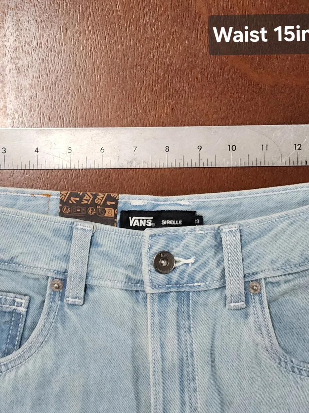 Vans Light Blue High-Rise Wide Leg Jeans SIRELLE 5 POCKET